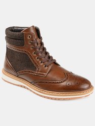 Vance Co. Harlan Wingtip Ankle Boot - Brown