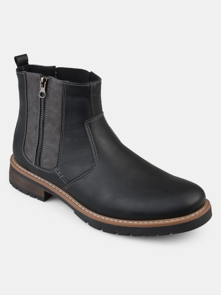 Vance Co. Men's Pratt Wide-width Ankle Boot - Black