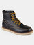 Vance Co. Men's Wyatt Mock Toe Boot - Black