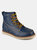 Vance Co. Men's Wyatt Mock Toe Boot - Blue