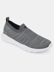 Vance Co. Pierce Casual Slip-on Knit Walking Sneaker - Grey