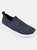 Vance Co. Pierce Casual Slip-on Knit Walking Sneaker - Navy
