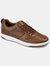 Vance Co. Ryden Casual Perforated Sneaker - Brown