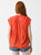 Clio Blouse Top In Orange Fluo