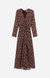 Marron Biba Midi Dress In Classic Brown