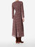 Marron Biba Midi Dress In Classic Brown