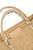 Women's Raffia Cabas Tote In Natural/silver