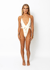 Amelia Wrap Around Plunge One Piece Swimsuit