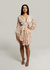 Anastasia Floral Dress With Lattice Back - Pink