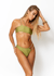 Aria Bikini Bottom With Gold Chain Straps - Green