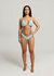 Daryann Glitter Cheeky Bikini Bottom In Baby Blue - Powder Blue