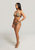 Daryann Glitter Cheeky Bikini Bottom In Deep Gold