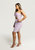 Electra Asymmetrical Bodycon Cut Out Dress In Purple