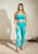 Jessica Seamless Sports Bra In Aquamarine Ombre - Aquamarine Ombre