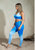 Jessica Seamless Sports Bra In Blue Ombre