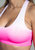 Jessica Seamless Sports Bra In Hot Pink Ombre
