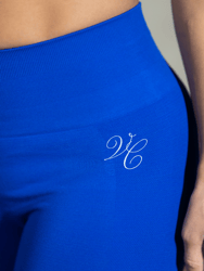 Kristina Seamless Sports Leggings In Royal Blue Gradient