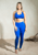 Kristina Seamless Sports Leggings In Royal Blue Gradient - Royal Blue Gradient