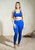Kristina Seamless Sports Leggings In Royal Blue Gradient - Royal Blue Gradient