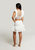 Kristy Asymmetrical Embroidered Ruffle Skirt In White