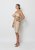Lola Strapless Ruffle Bandage Dress - Nude