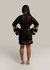 Lucinda Sheer Crotchet Cover Up Dress In Black