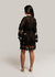 Lucinda Sheer Crotchet Cover Up Dress In Black