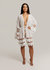 Lucinda Sheer Crotchet Cover Up Dress In White - White