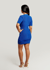 Marishka Deep-V Button Up Knit Dress In Royal Blue
