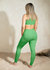 Penelope Seamless Sports Leggings In Avocado Green