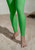 Penelope Seamless Sports Leggings In Avocado Green