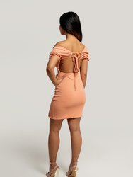 Rosa Off The Shoulder Bodycon Dress
