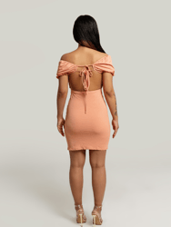 Rosa Off The Shoulder Bodycon Dress