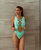 Shante Cut Out Lace Up One Piece Swimsuit In Black