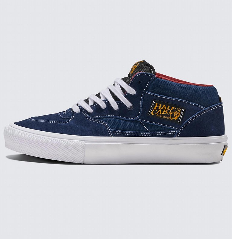 Men's Skate Half-Cab Sneaker In Navy Burgundy