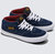 Men's Skate Half-Cab Sneaker In Navy Burgundy - Navy Burgundy