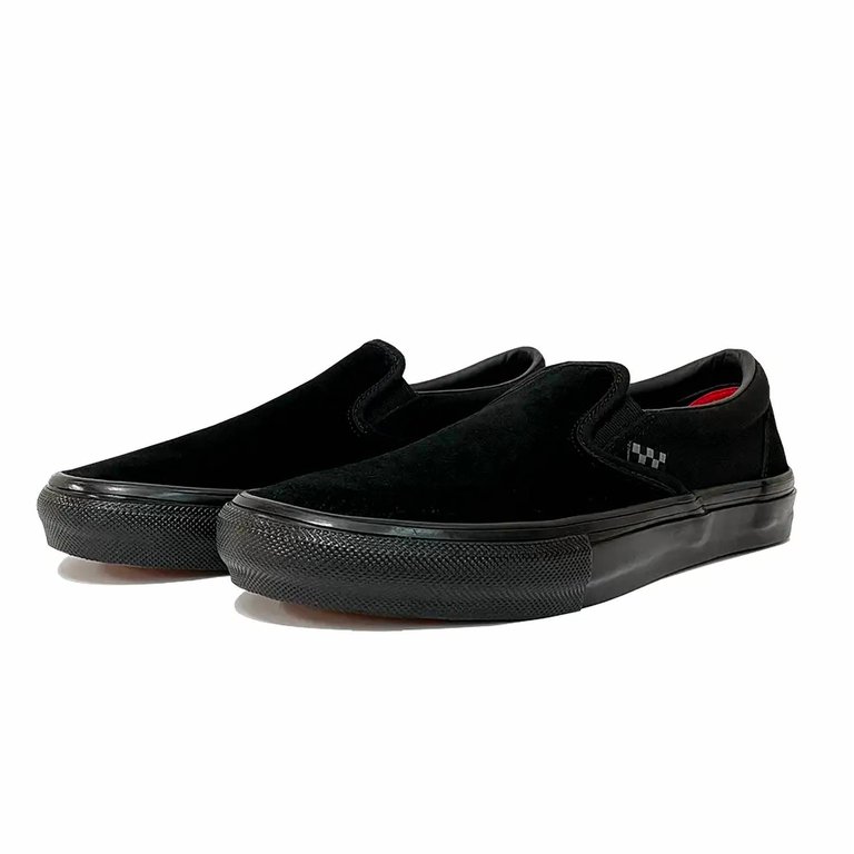 Men's Slip-On Skateboarding Shoe In Black