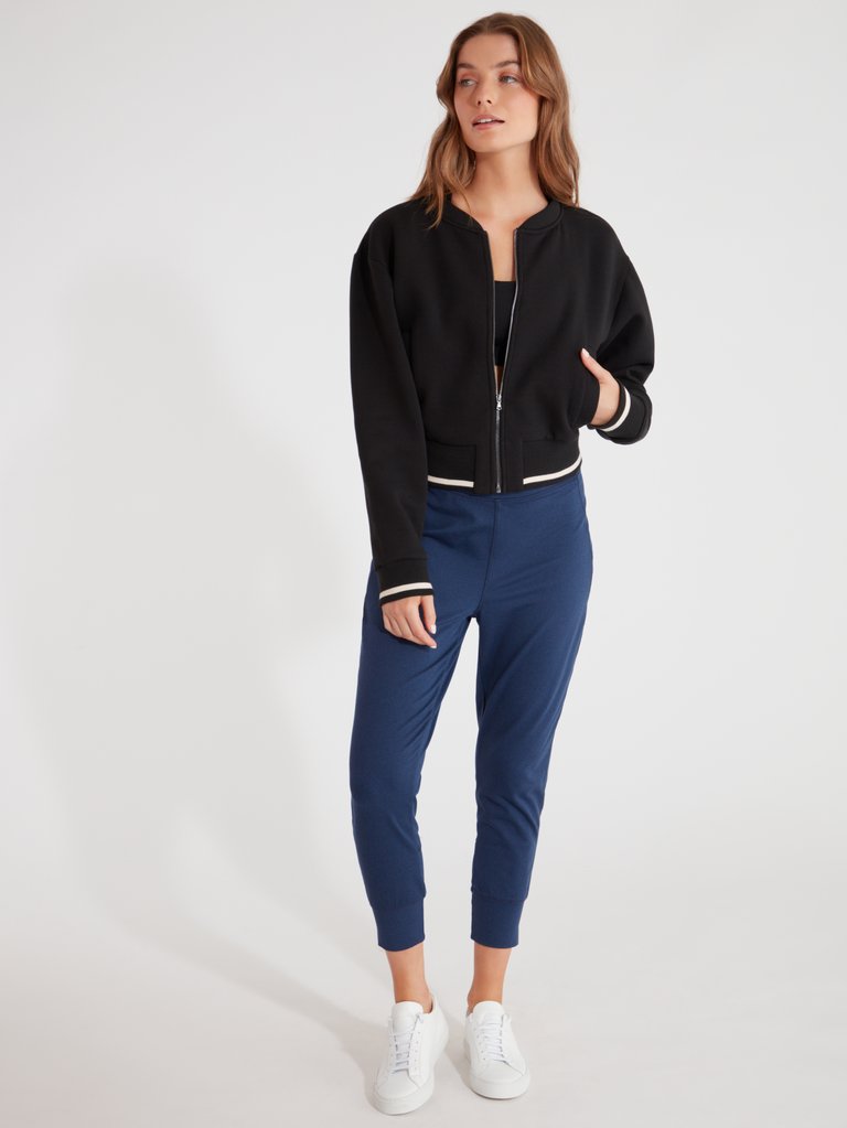 Cole Cropped Bomber Jacket