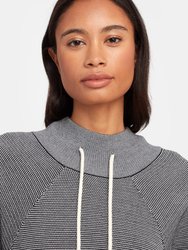 Maceo Textured Funnel Neck Sweatshirt