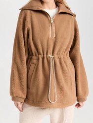 Parnel Half Zip Fleece Sweatshirt - Golden Bronze