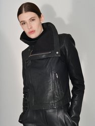 Max Classic Leather Jacket - Black