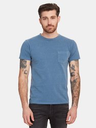 Crewneck Pocket T-Shirt - S.Blue