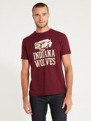 Indiana Wolves Graphic T-Shirt - Burgundy