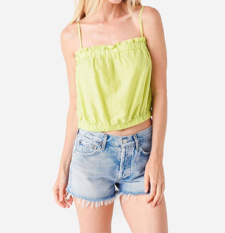 Divya Top In Citron - Citron