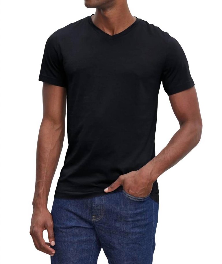 Samsen Tee In Black - Black