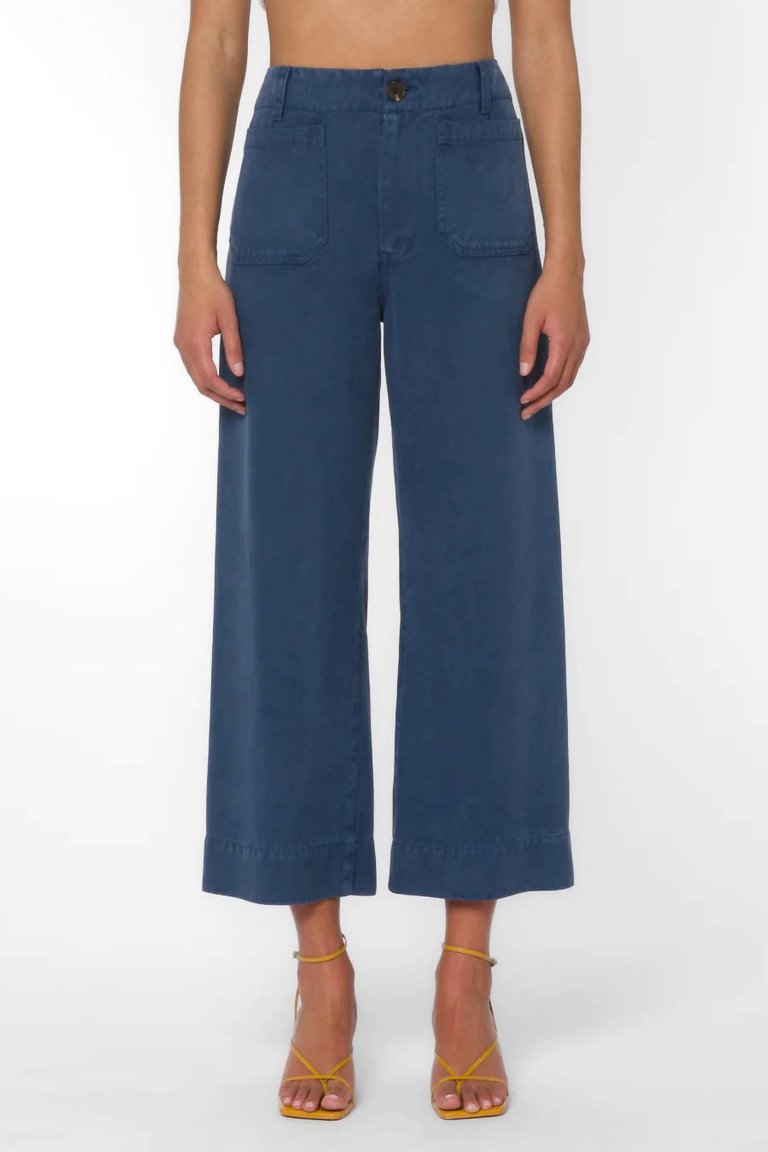 Addison Cropped Pant In French Navy