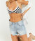 Afina Denim Short In Blue Sky - Blue Sky