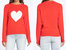 Heart Sweater In Red - Red