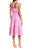 Jezebelle Tie Waist Dress In Lily Pink