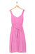 Jezebelle Tie Waist Dress In Lily Pink